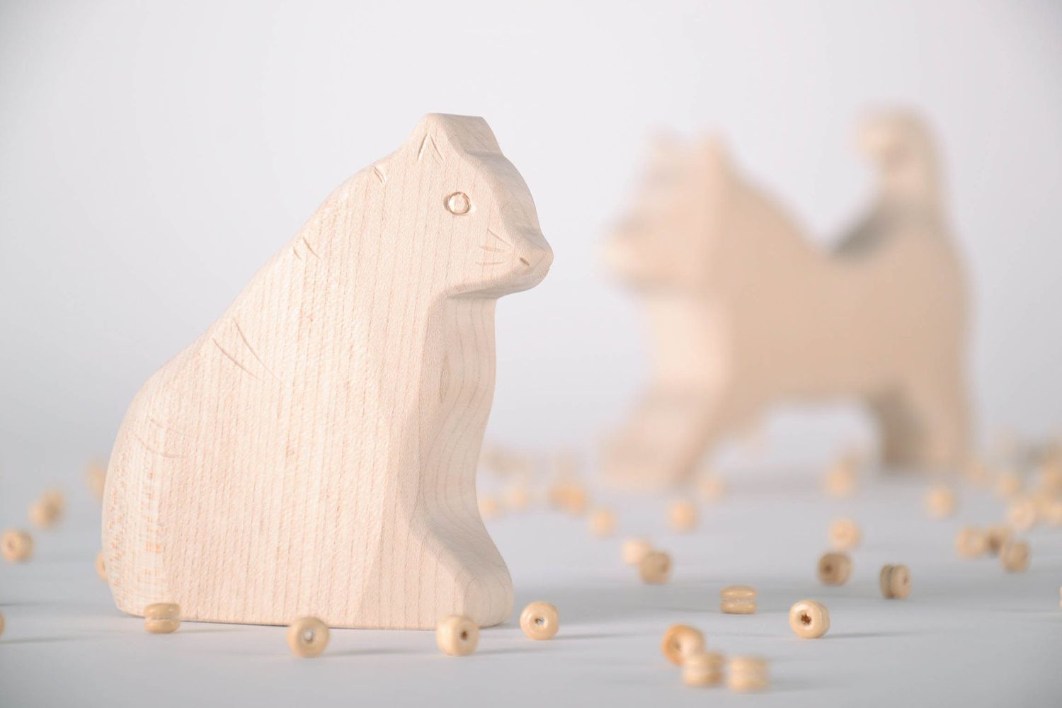Wooden toy Cat photo 1