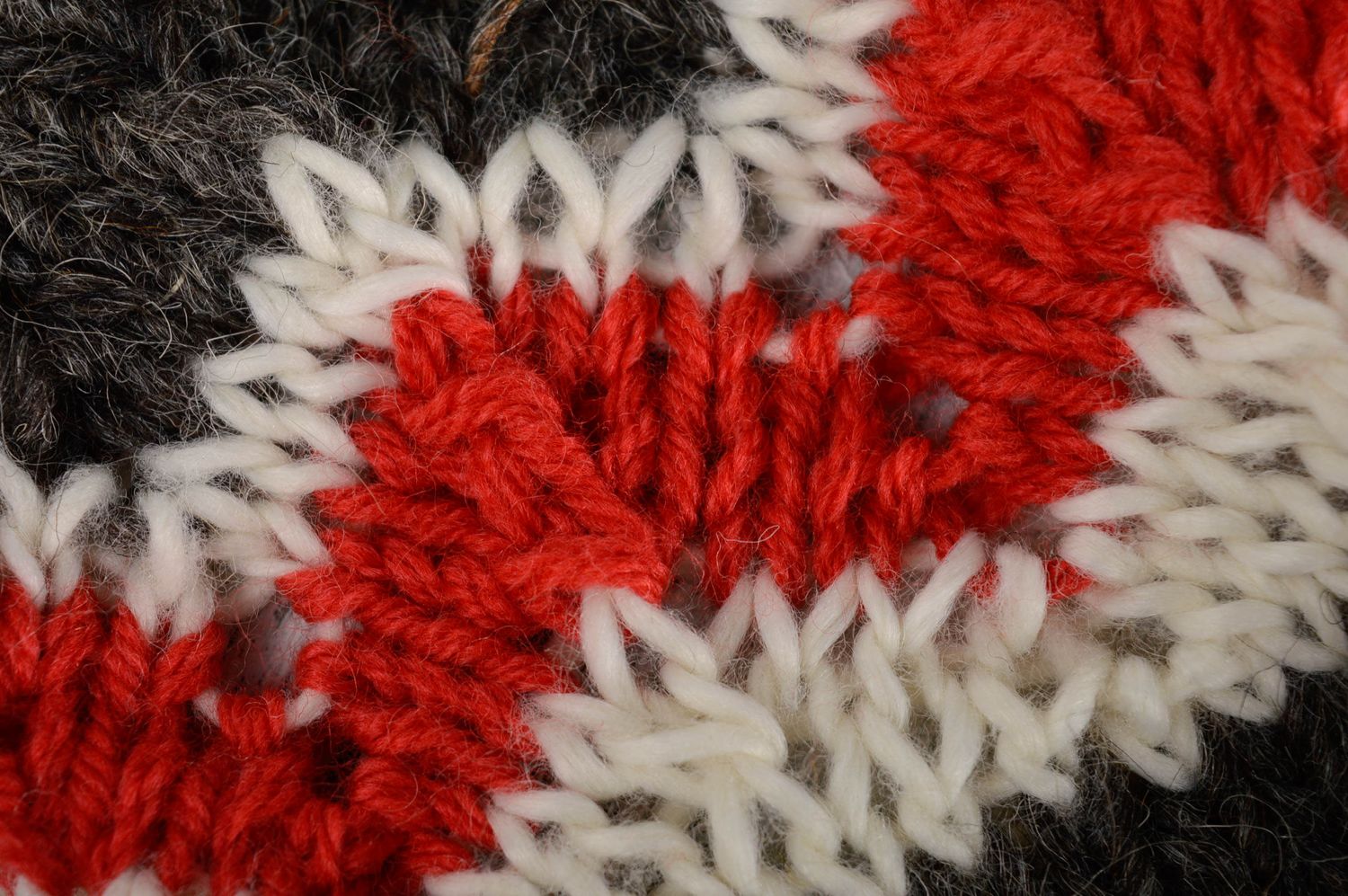 Écharpe tricotée en laine chaude originale photo 5