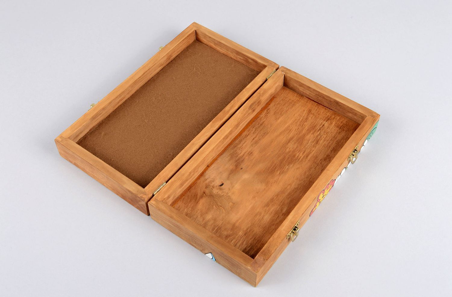 Handmade wooden box jewelry box design modern living room gifts for her photo 3