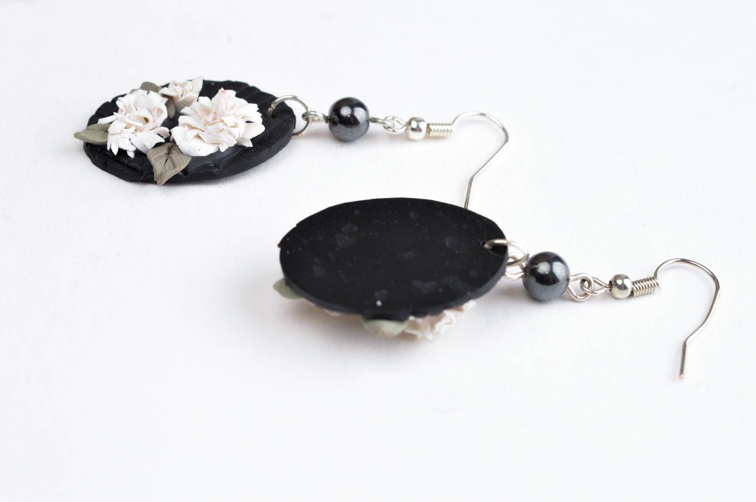 Handmade designer earrings jewelry in vintage style unusual cute earrings photo 4