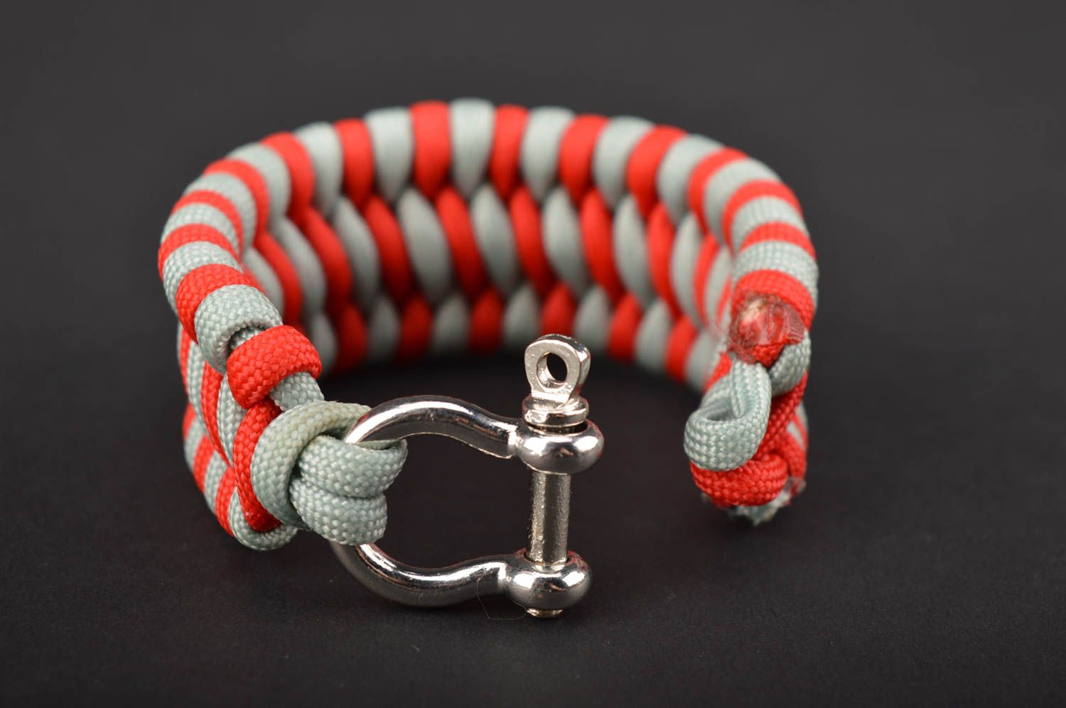 Handmade schönes Armband grell Survival Armband originell Armband aus Paracord foto 4