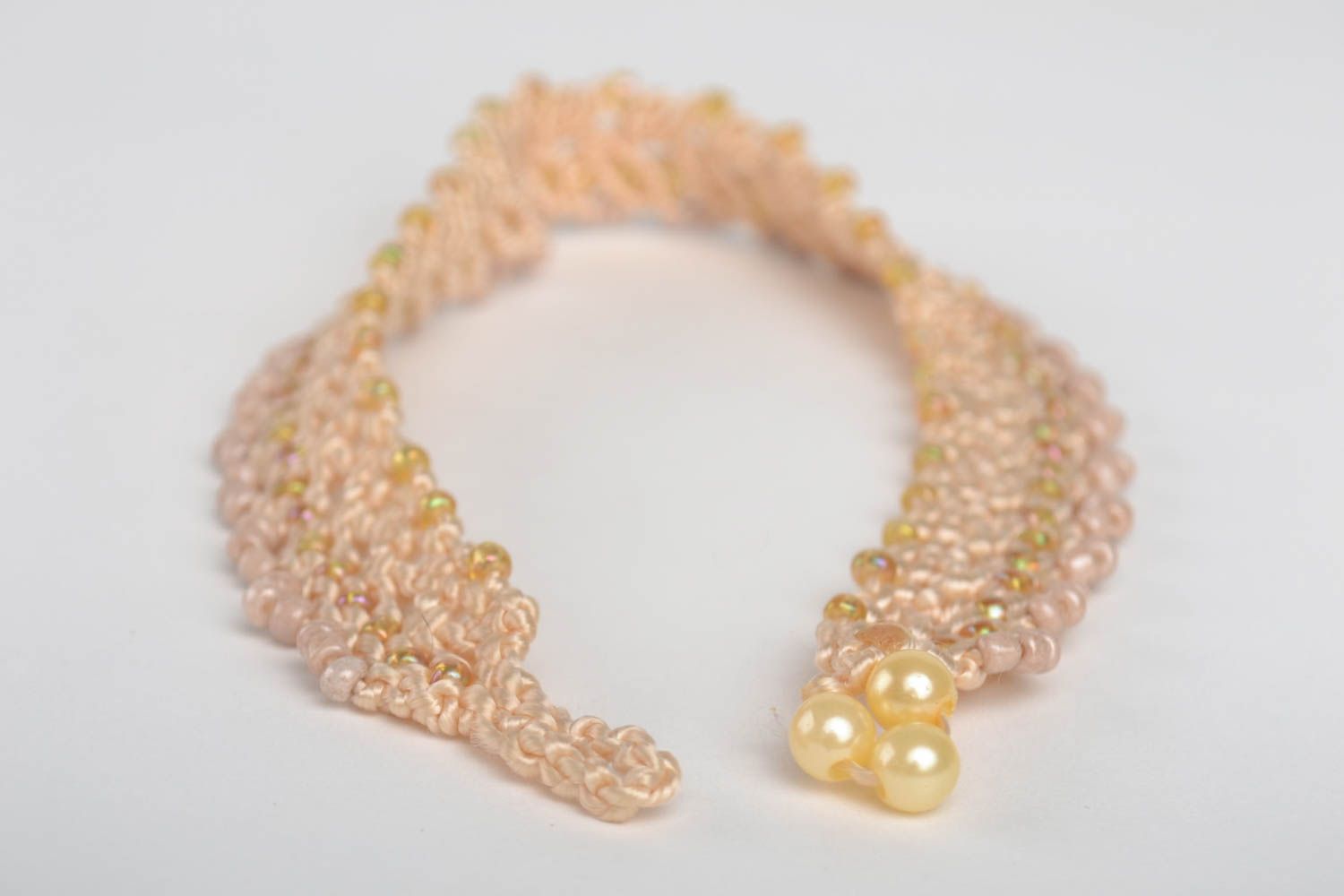 Handmade unusual jewelry stylish beaded necklace designer necklace gift photo 3