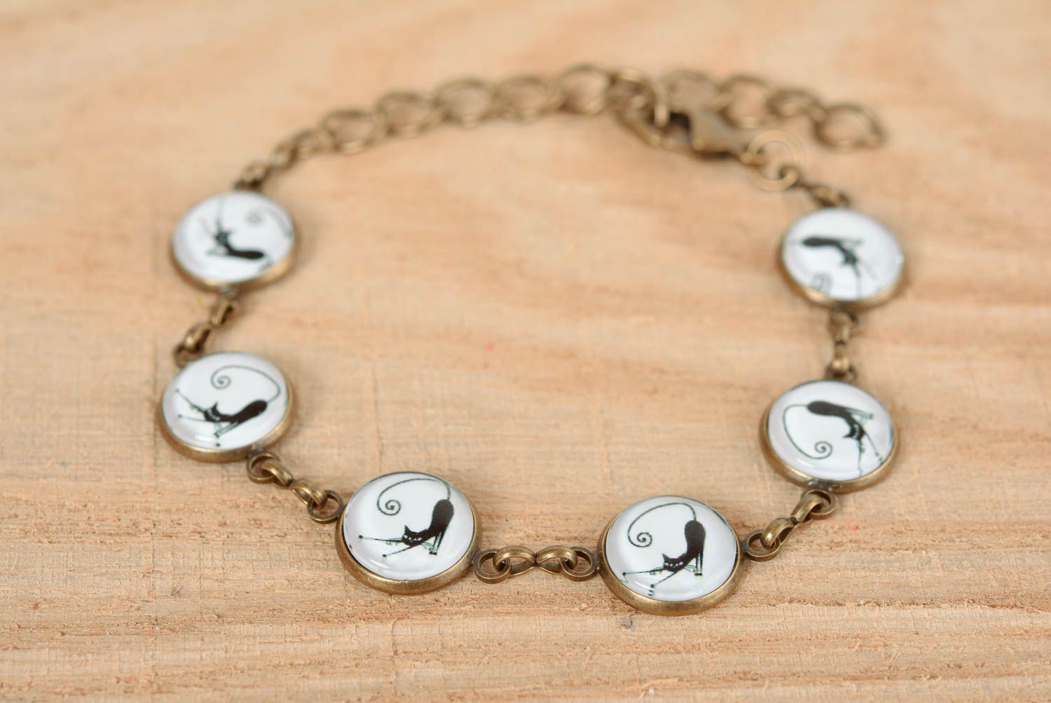 Metal bracelet handmade jewellery designer jewelry women accessories cool gifts photo 1