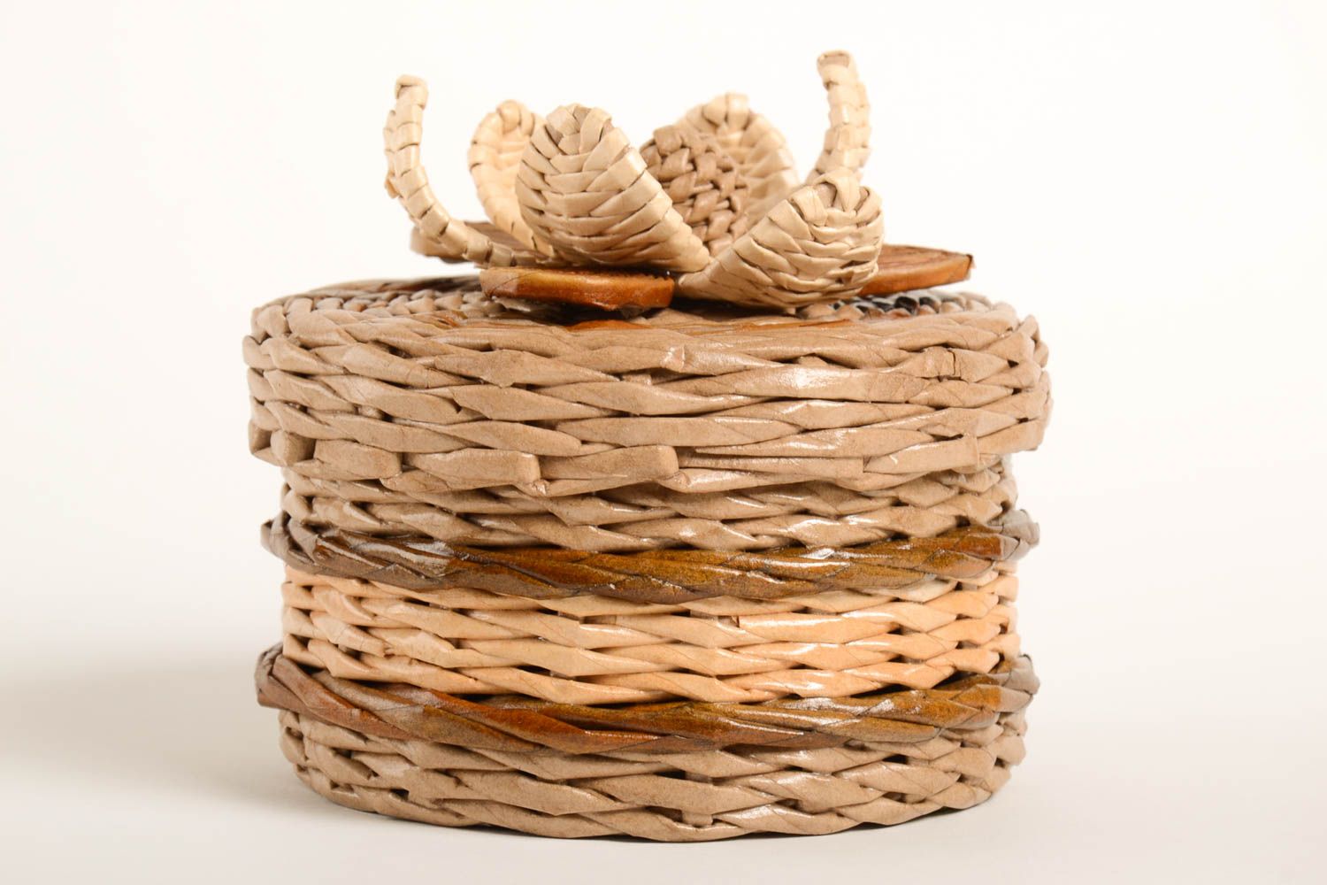 Handmade woven basket unusual lovely accessory interesting kitchen utensils photo 2
