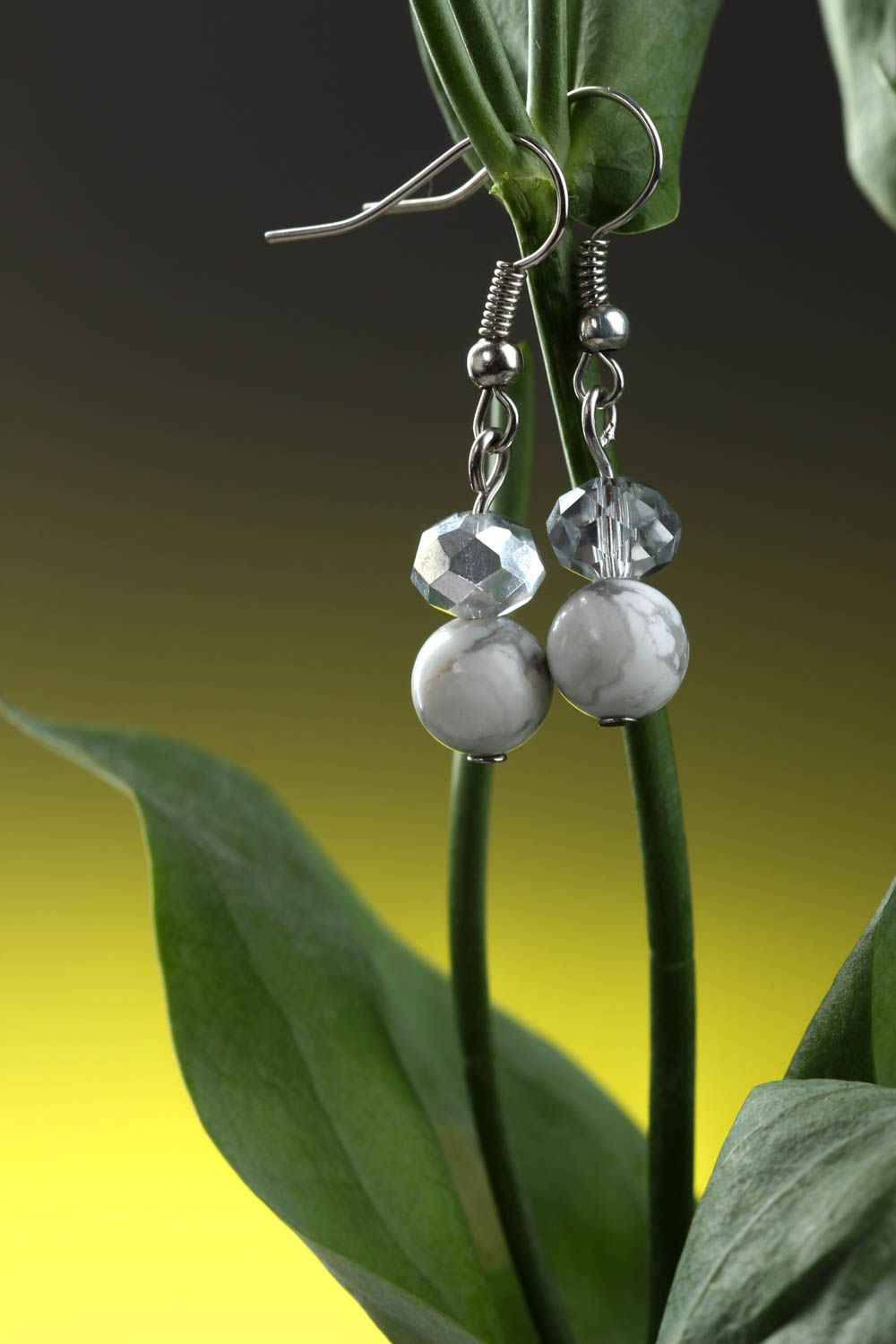 Gemstone earrings handmade jewelry designer accessories womens earrings photo 1