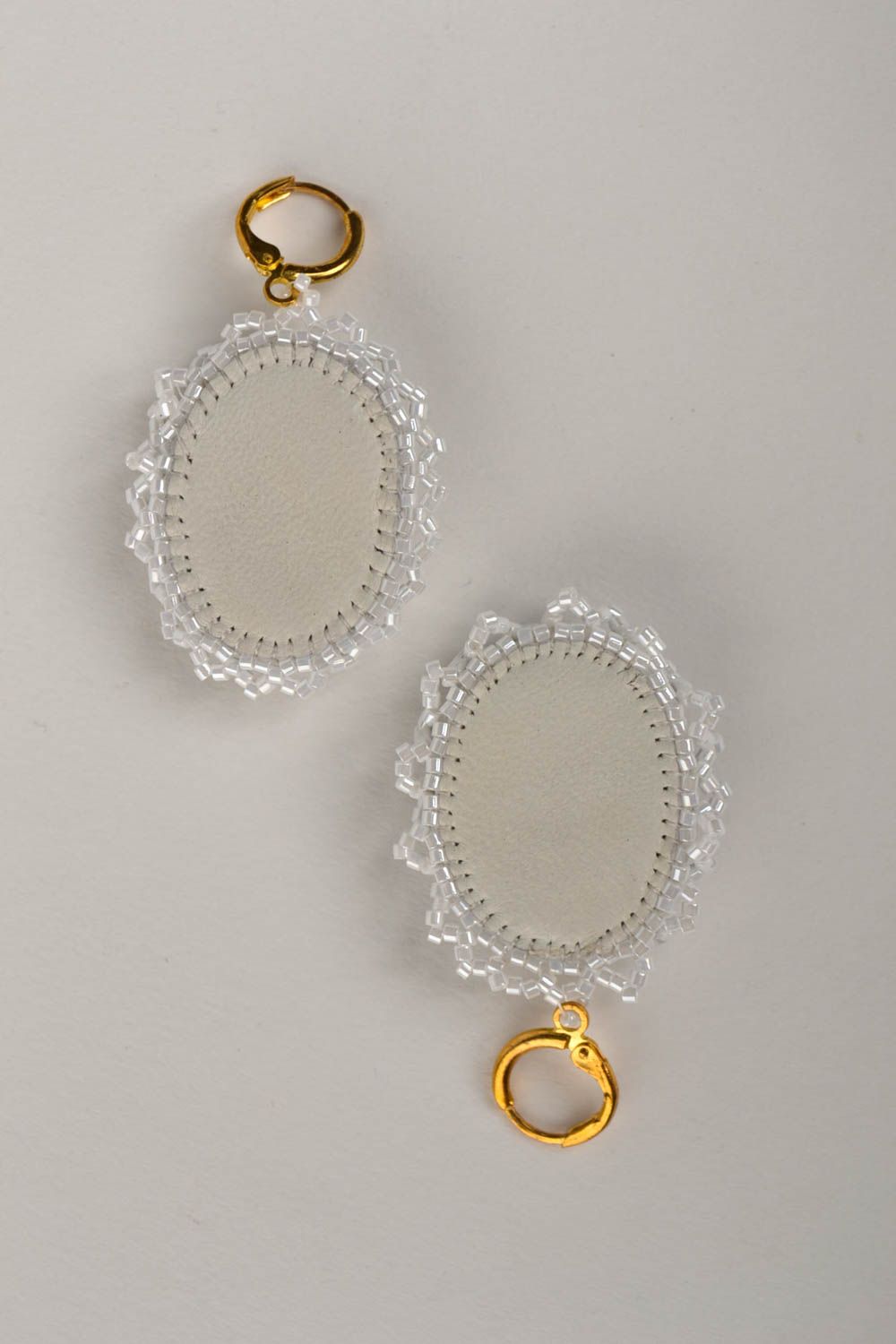 Originelle handgemachte Ohrringe Glasperlen Schmuck Juwelier Modeschmuck schön foto 2