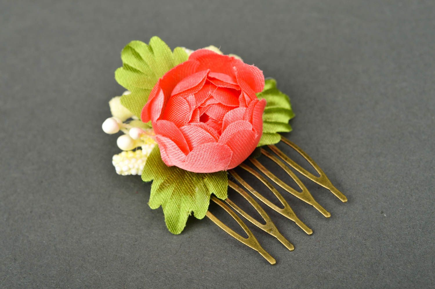 Handmade designer tender accessory beautiful cute hair comb flower hair comb photo 2
