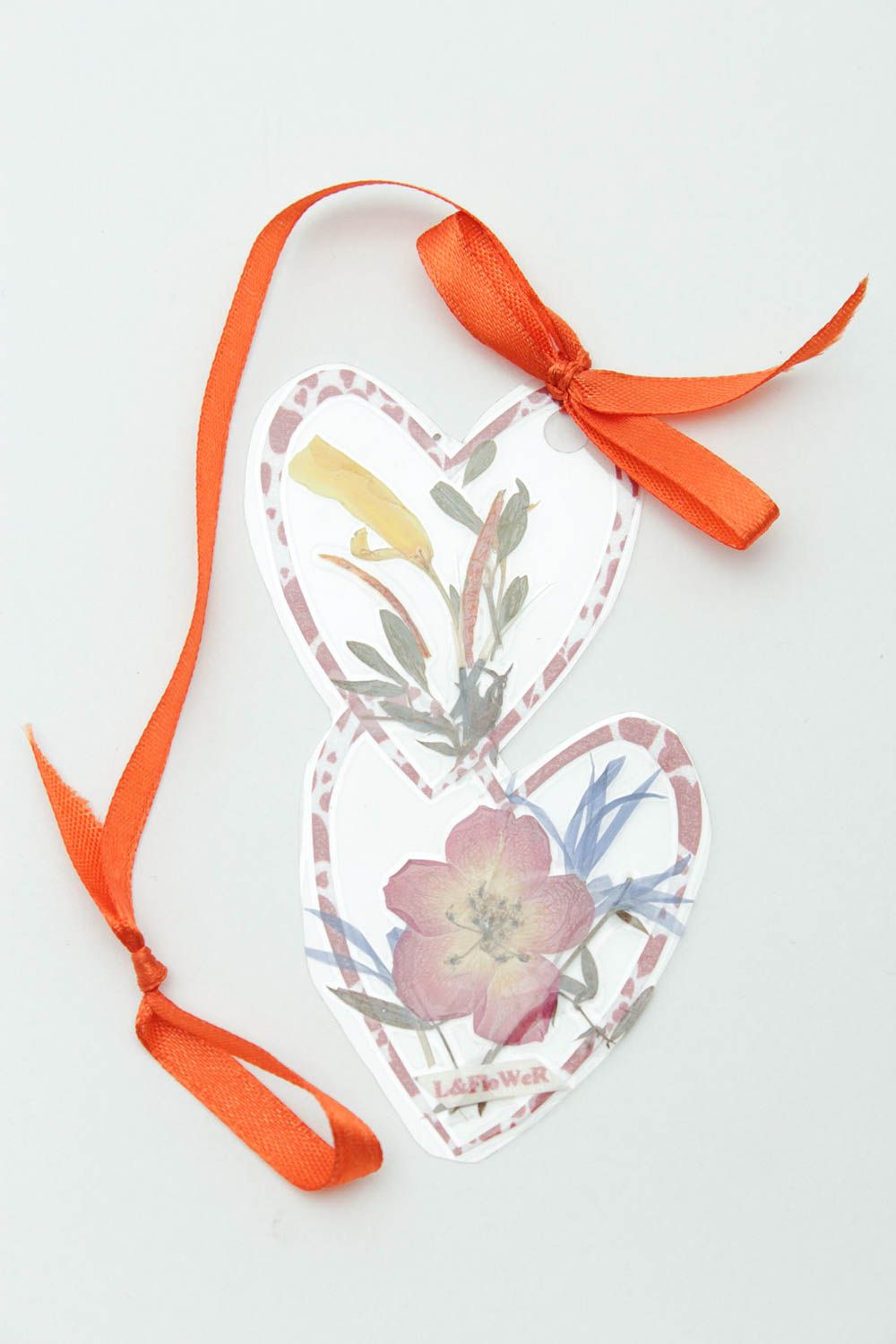 Сердце с цветами ручной работы декор для дома декоративное сердце подвеска фото 3