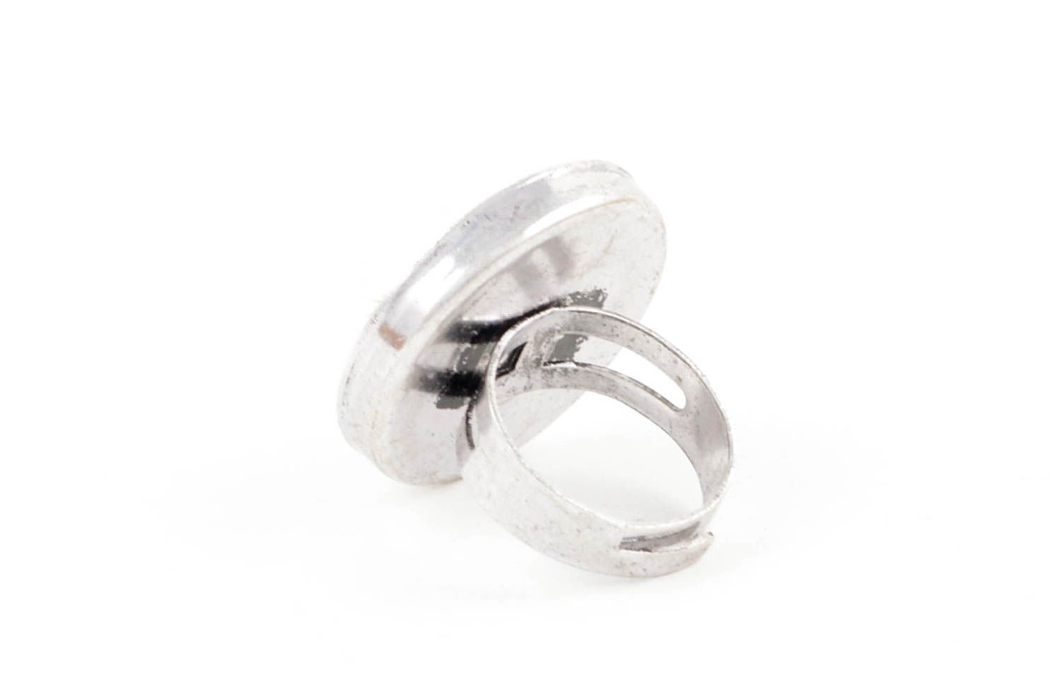Anello da donna fatto a mano anello di metallo bello accessori di argento
 foto 3