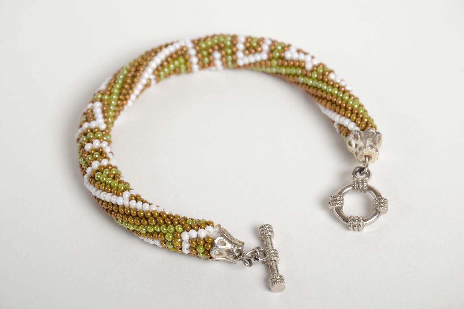 Womens handmade beaded bracelet costume jewelry bead weaving ideas gifts for her photo 3
