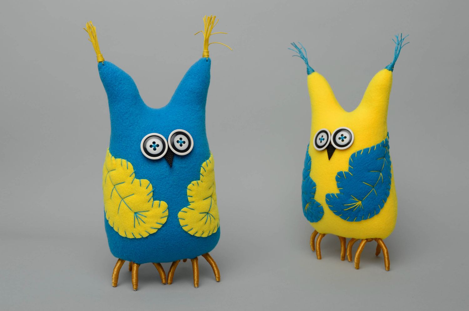 Designer fleece toy Owl photo 2