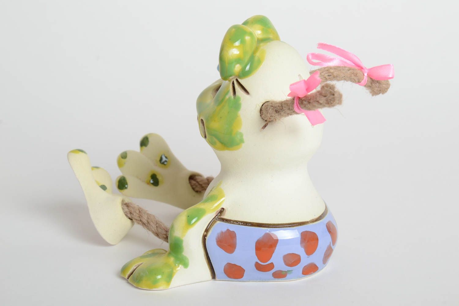 Keramik Spardose handgefertigt Deko Accessoire schön Sparbüchse für Kinder foto 4