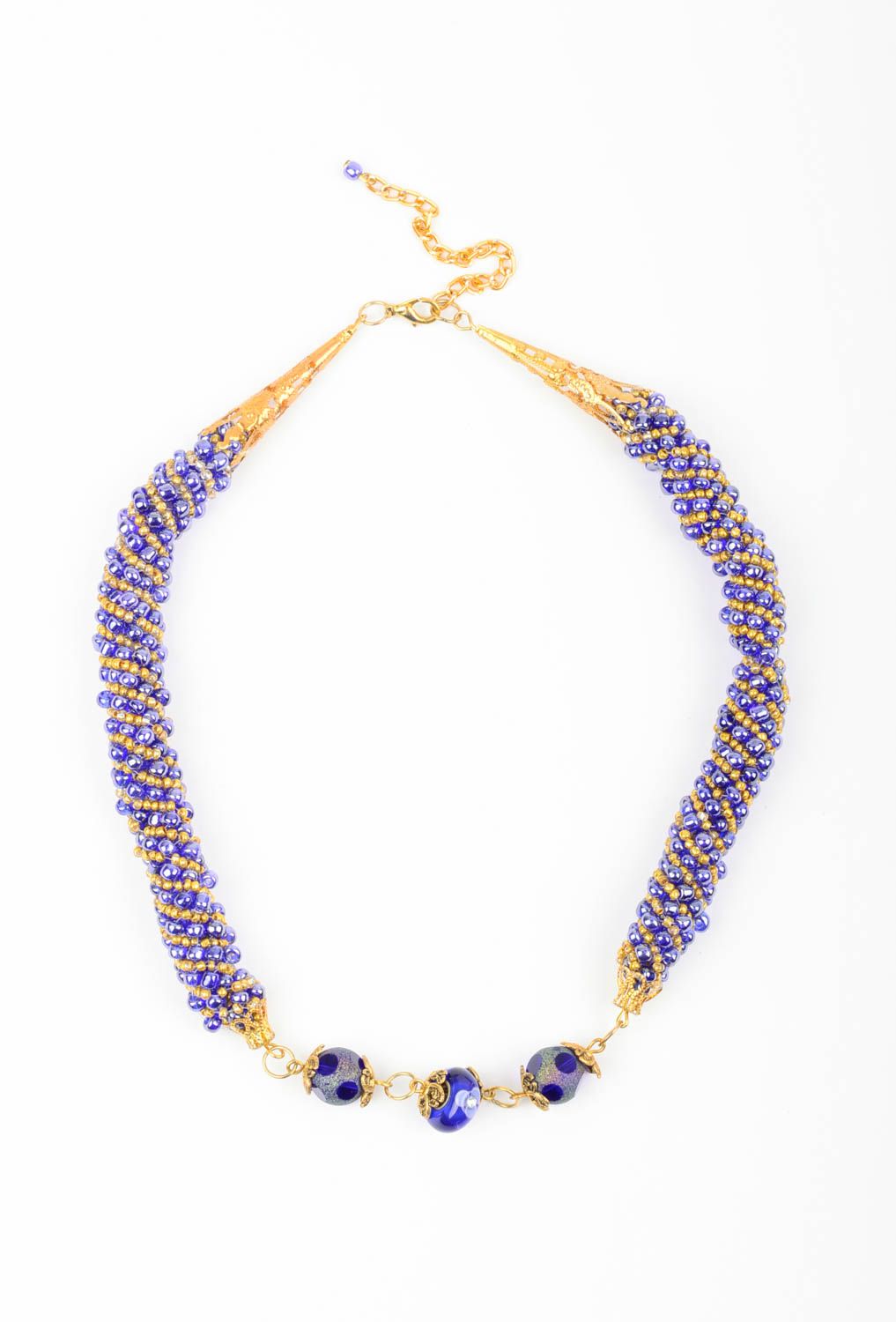 Handmade designer necklace beaded designer accessory stylish beautiful jewelry photo 1