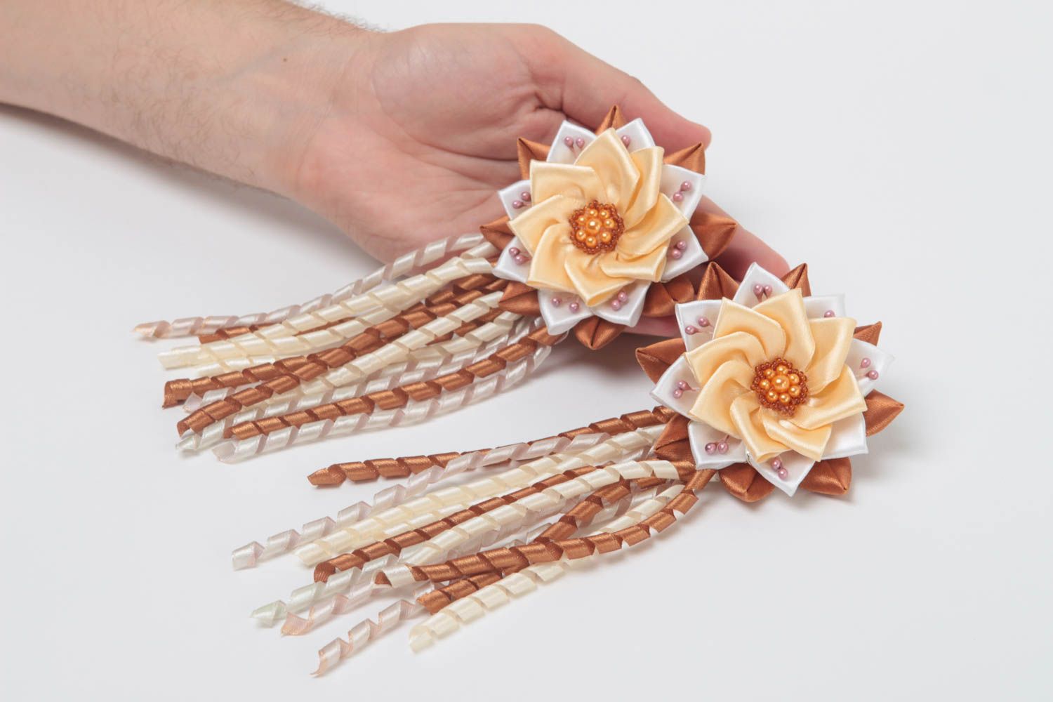 Kinder Haargummis handmade Haarschmuck Set Haar Accessoires Geschenk Ideen foto 5