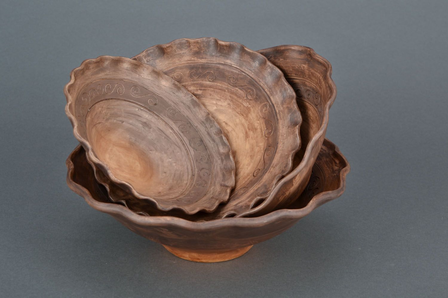 White clay bowl photo 1