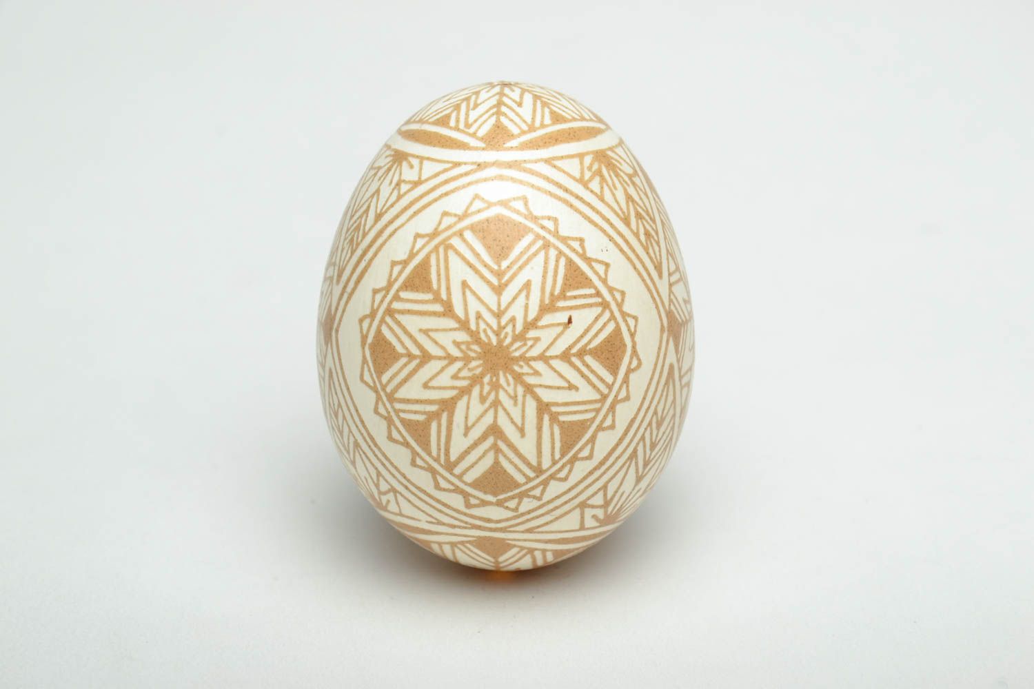 Easter egg with traditional symbolics made using etching technique photo 2