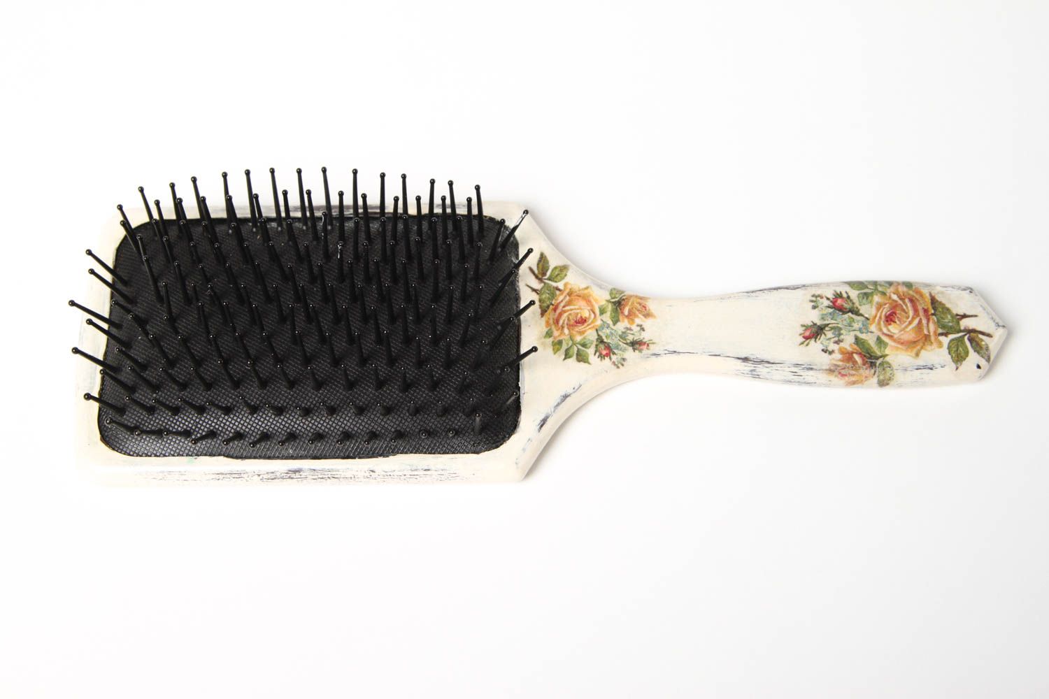 Haarbürste aus Holz Haar Accessoire Geburtstagsgeschenk für Mädchen handgemacht foto 3