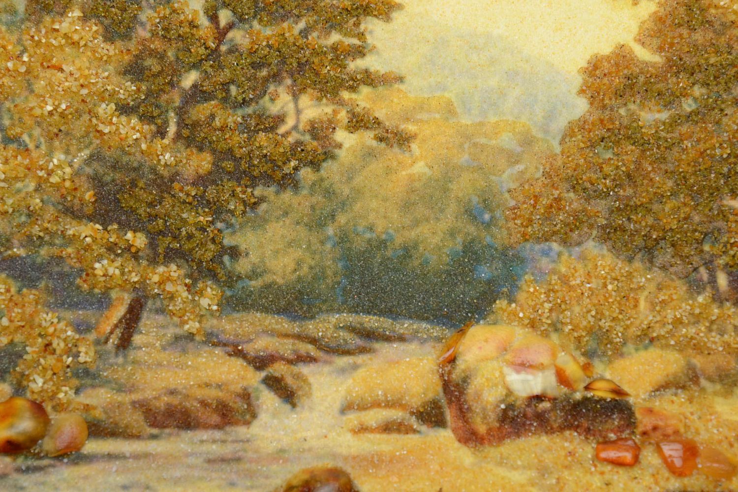 Amber decorated painting Landscape photo 3