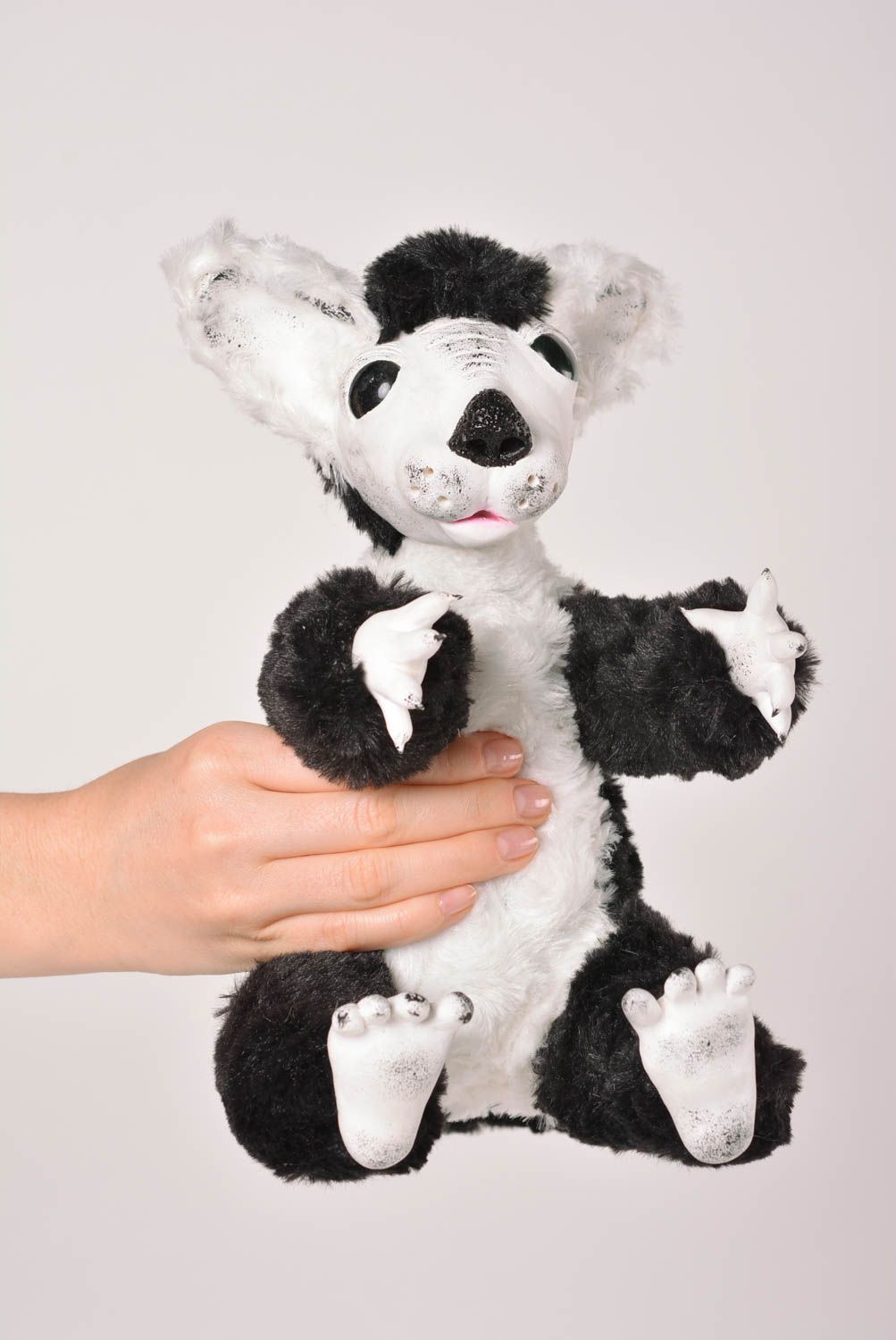 Puppe aus Textil Puppe handmade Deko für Zimmer Spielzeug Puppe Lemur schön foto 4