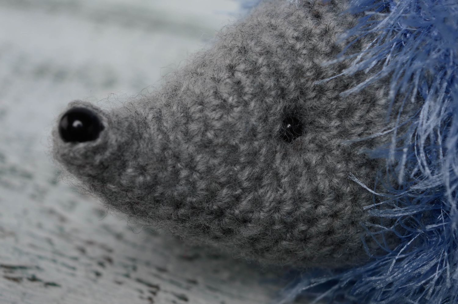 Soft crochet toy hedgehog photo 5