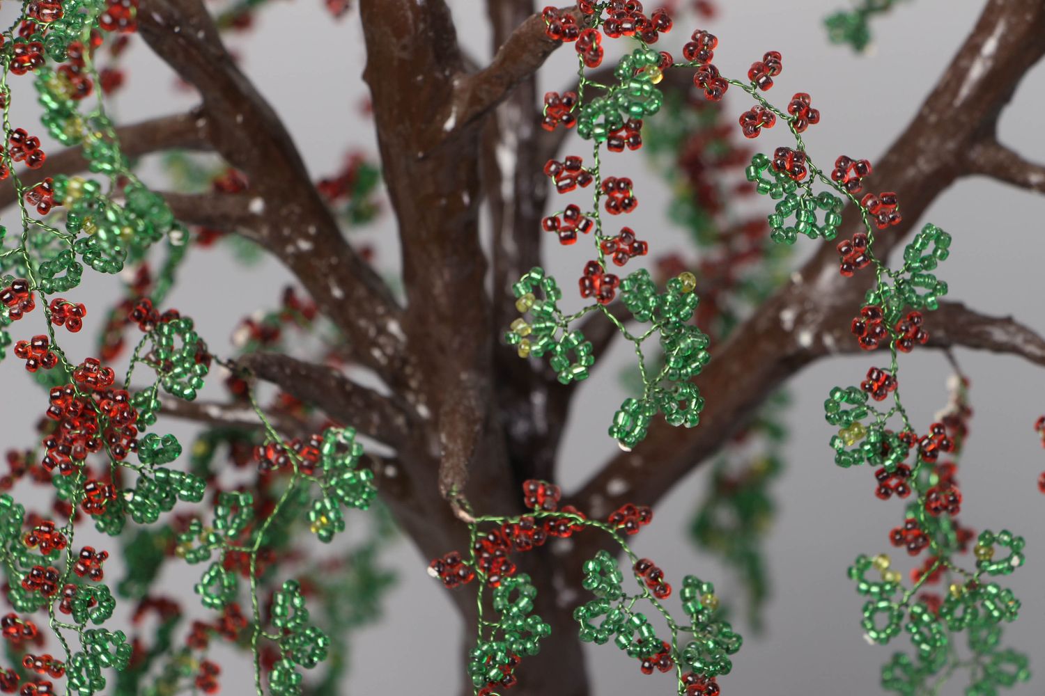 Handmade Topiary aus Glasperlen mit Ständer   foto 2