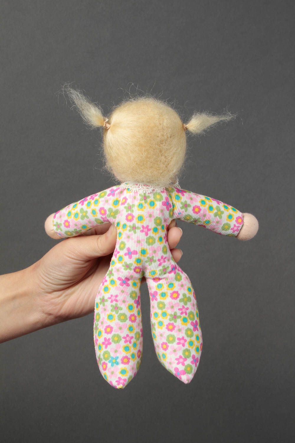 Small handmade soft toy childrens toys rag doll for kids fabric toy ideas photo 2