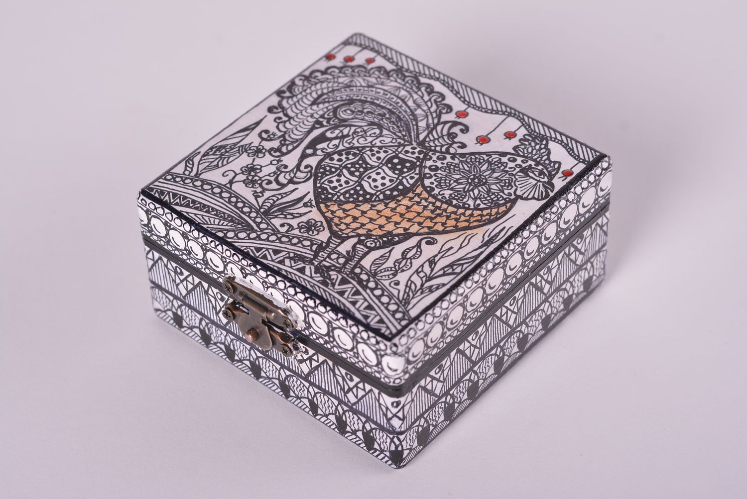 Boîte à bijoux fait main Coffret à bijoux belle bois design Déco maison photo 1