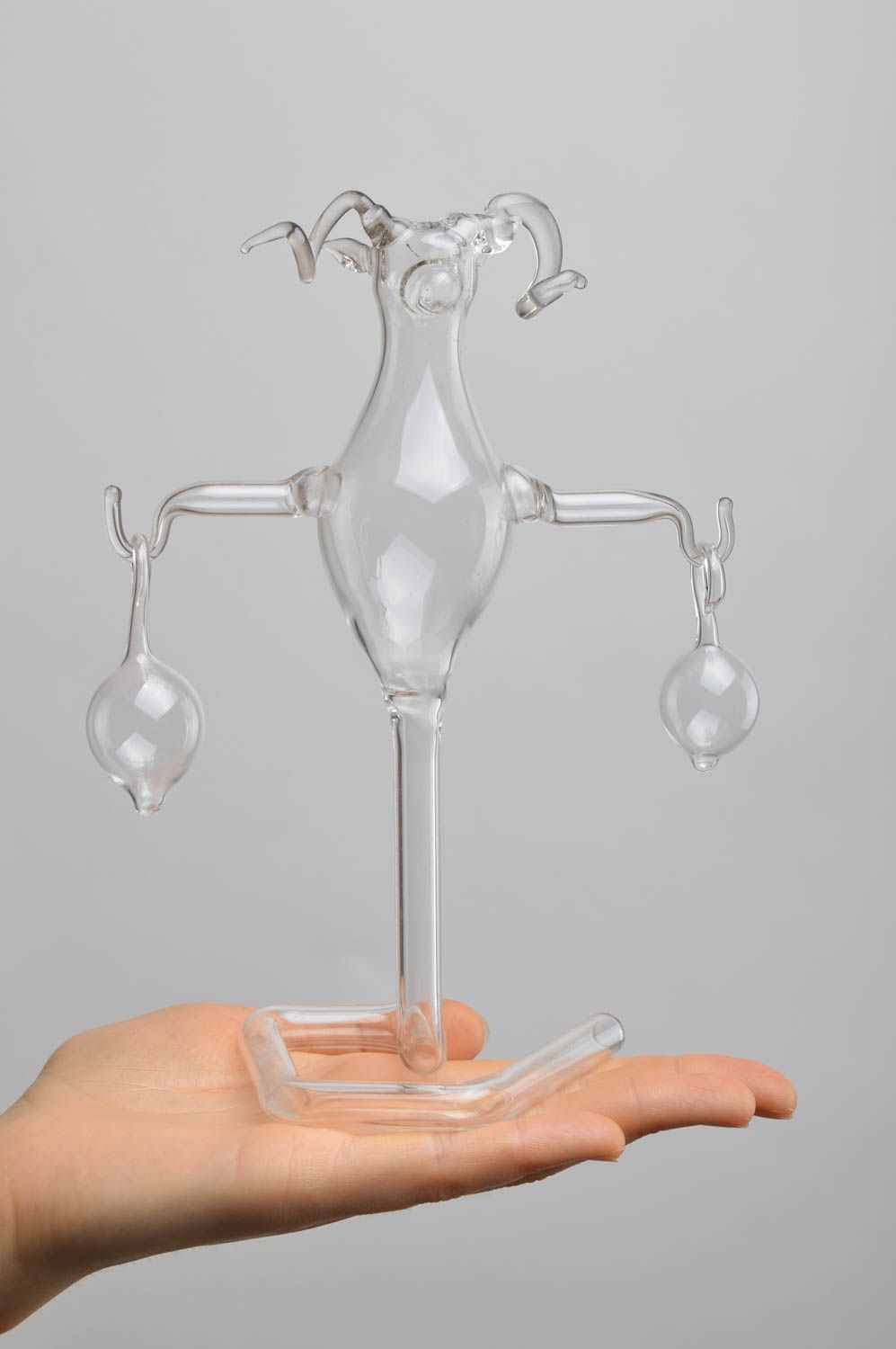 Handmade Deko Figur Dekoideen Wohnzimmer Figur aus Glas Widder ungewöhnlich  foto 5