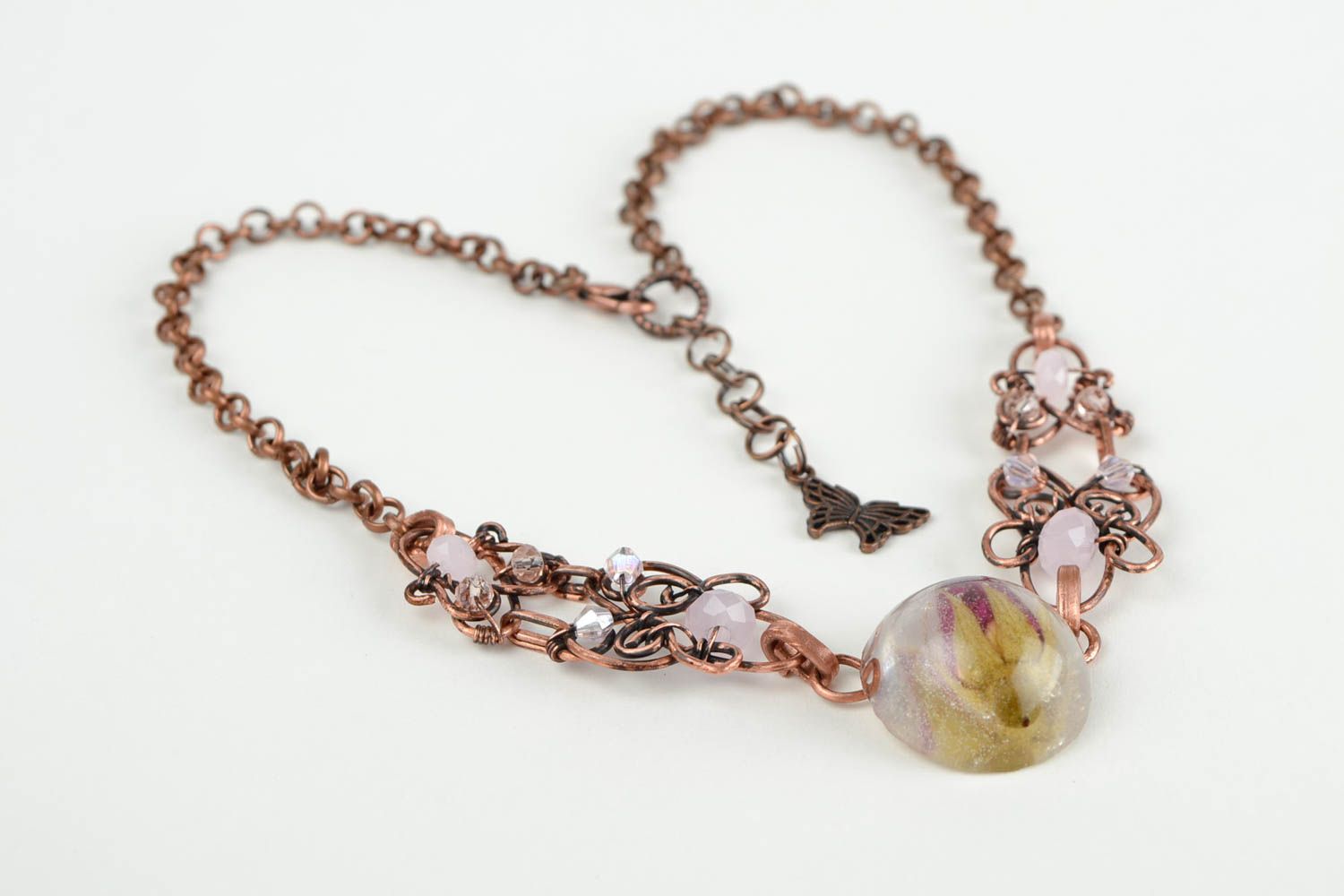 Halskette Kupfer handgefertigt Collier für Frauen toll Frauen Accessoire foto 3