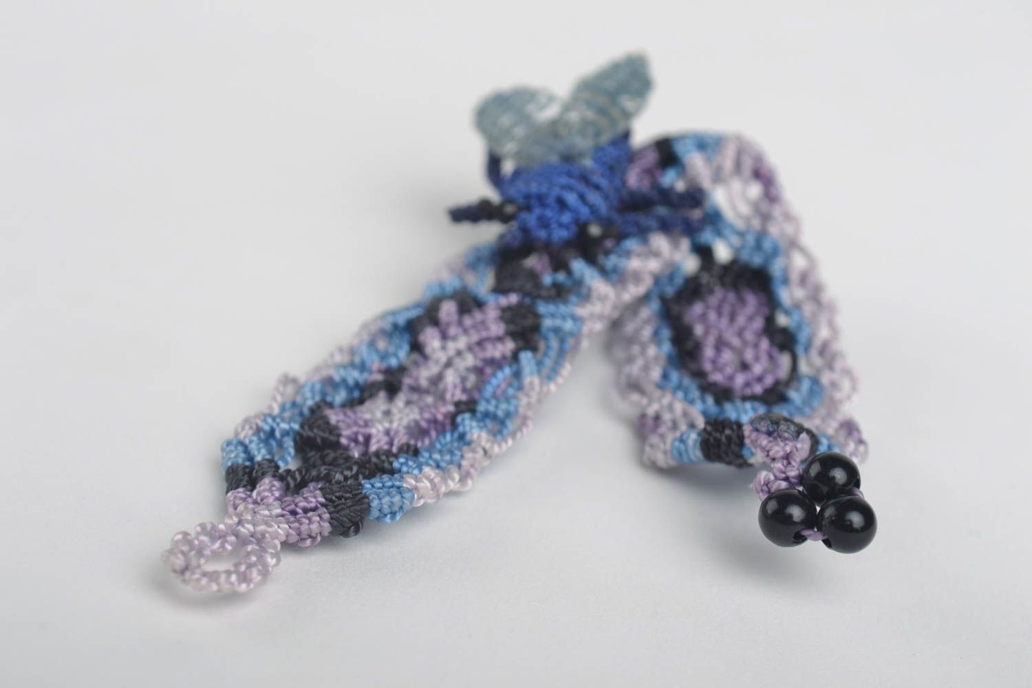 Handmade bracelet handmade brooch macrame jewelry designer accessory gift ideas photo 4