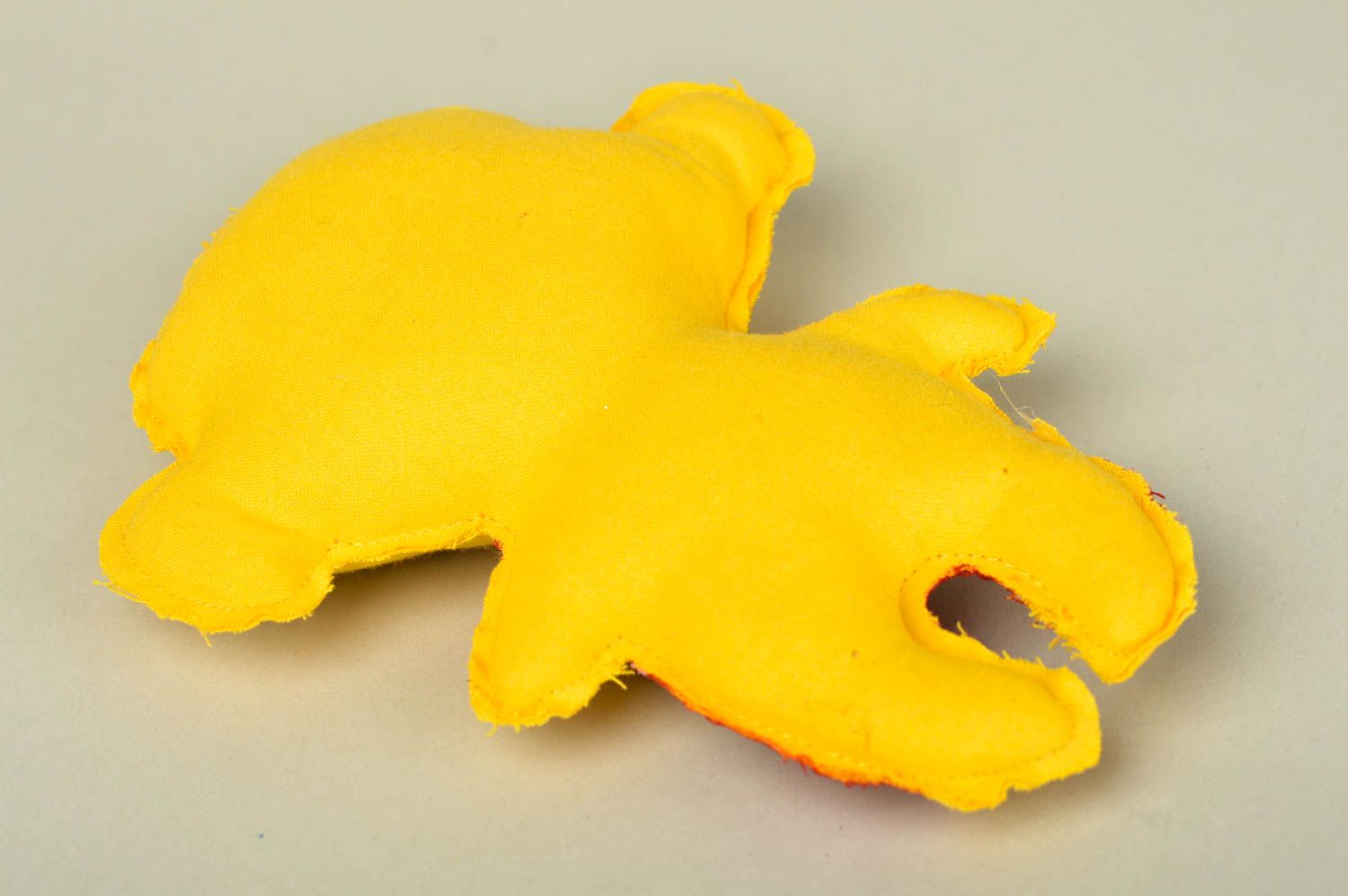Мягкая игрушка ручной работы желтая мартышка декор для дома игрушка из ткани фото 5