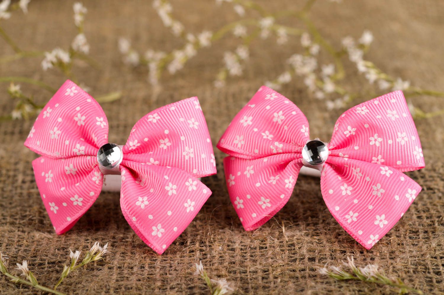 Gomas para el pelo rosadas artesanales accesorios para niñas regalos originales foto 1