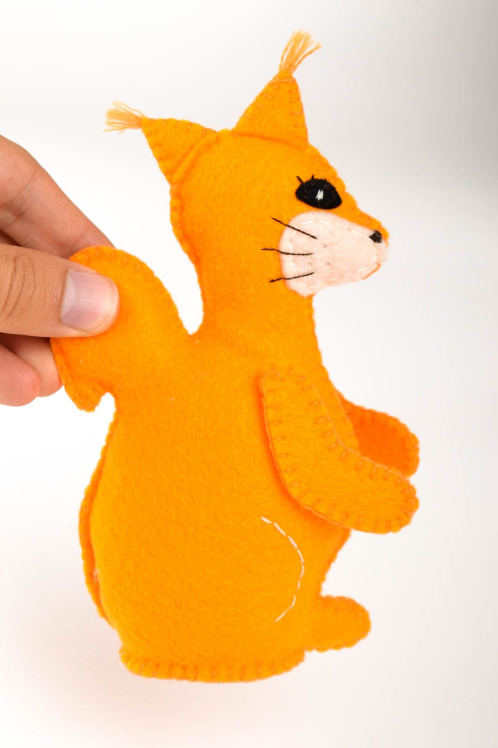 Eichhörnchen Plüschtier handgemachtes Spielzeug Filz Dekoration Kinder Spielzeug foto 5