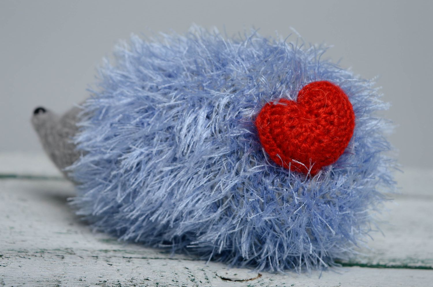 Soft crochet toy hedgehog photo 2