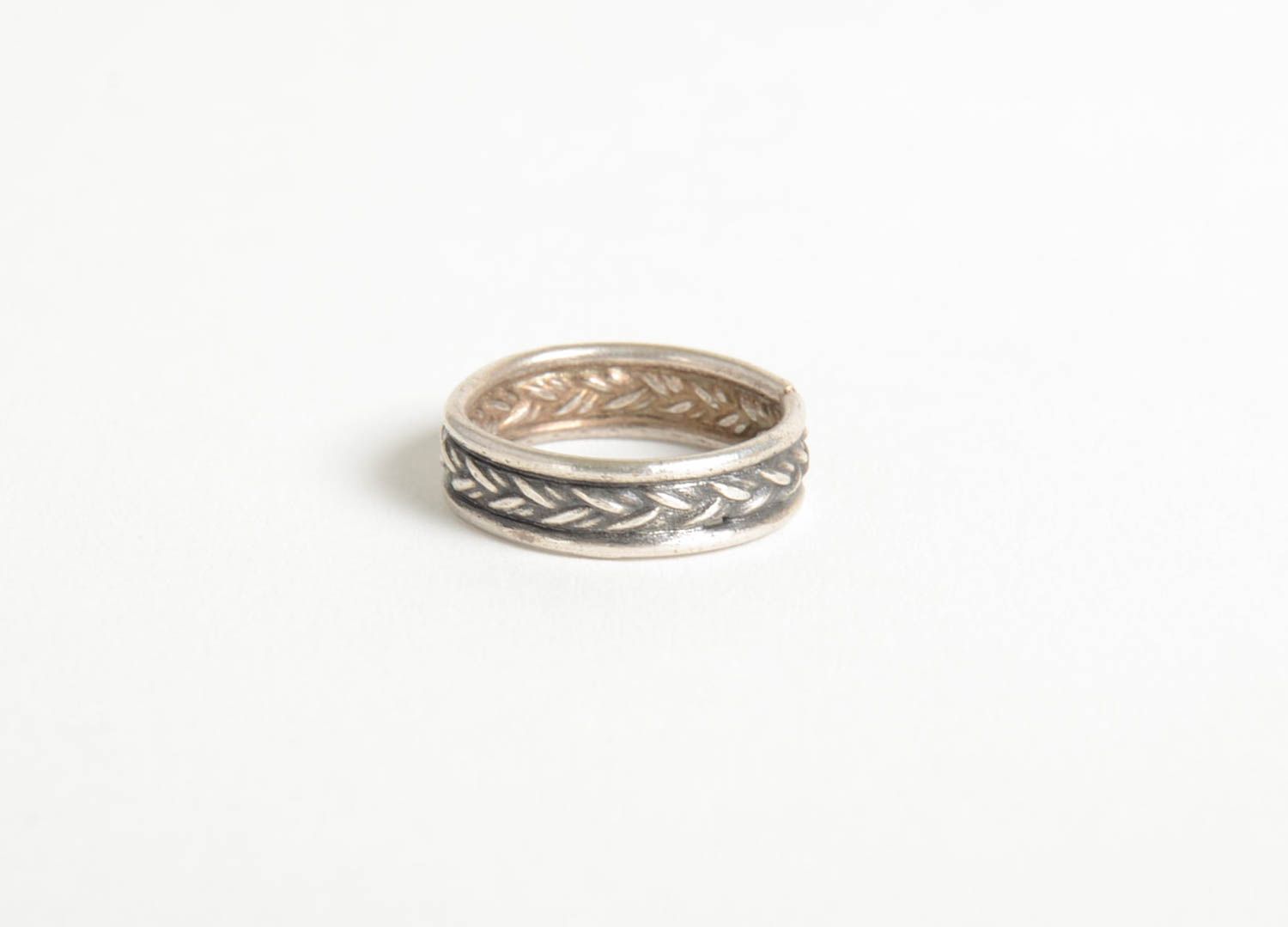 Кольцо ручной работы перстень женский металлическое украшение перстень фото 4