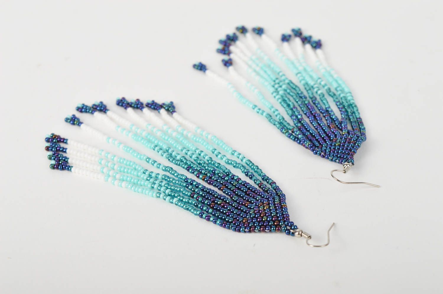 Beaded earrings designer handmade accessories fashion jewelry women gift idea photo 4