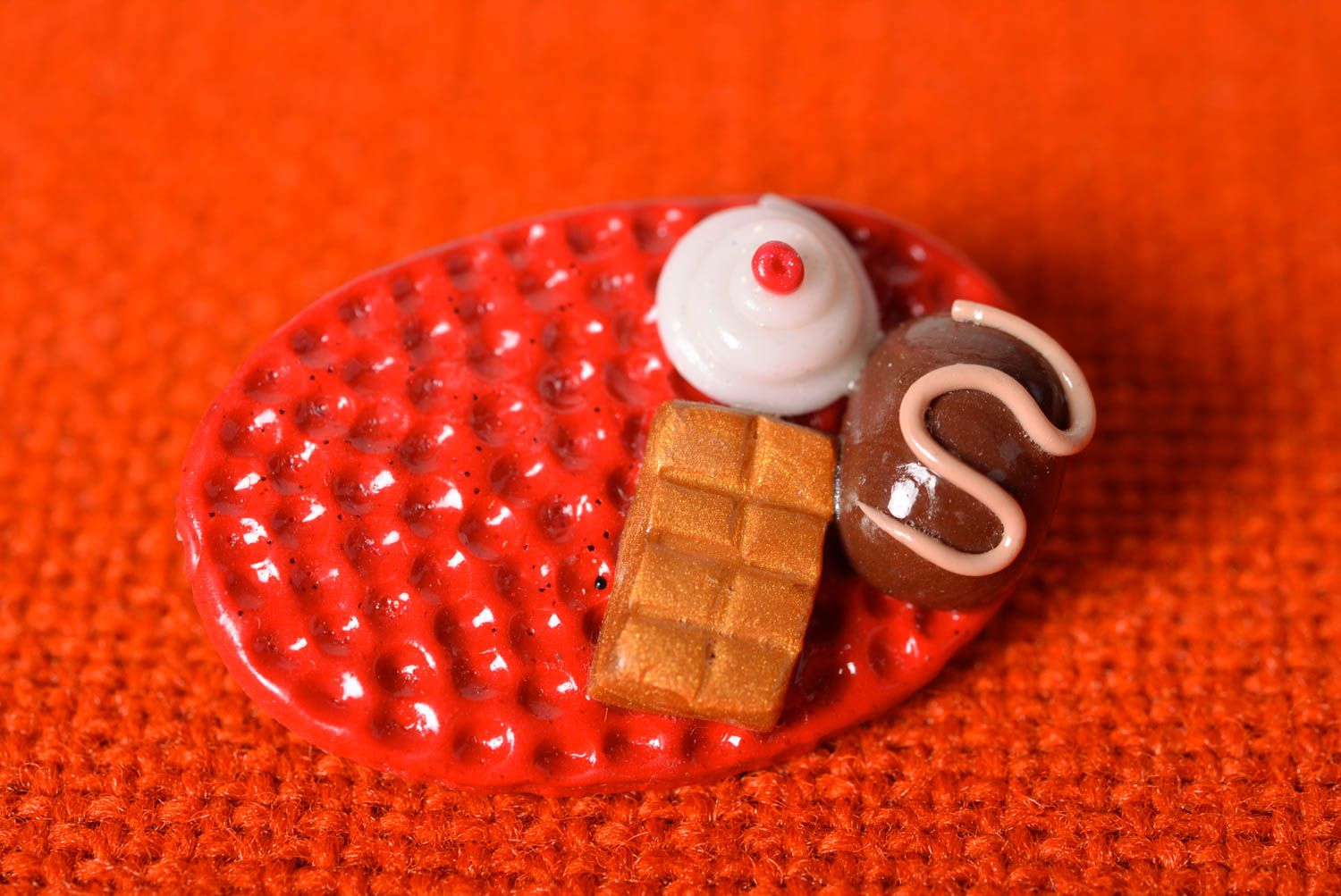 Brooch jewelry handmade jewelry polymer clay kids accessories gifts for children photo 1