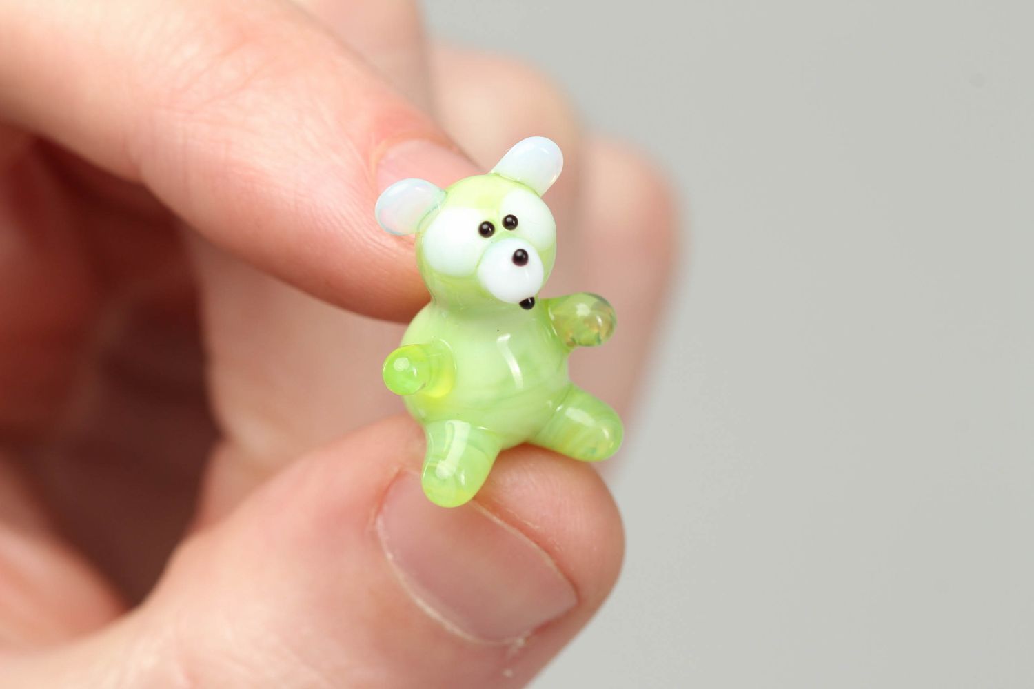 Handmade glass figurine Bear Cub photo 4