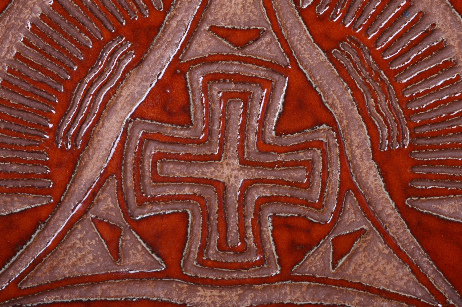 Wall plate Cross of the Globe photo 2