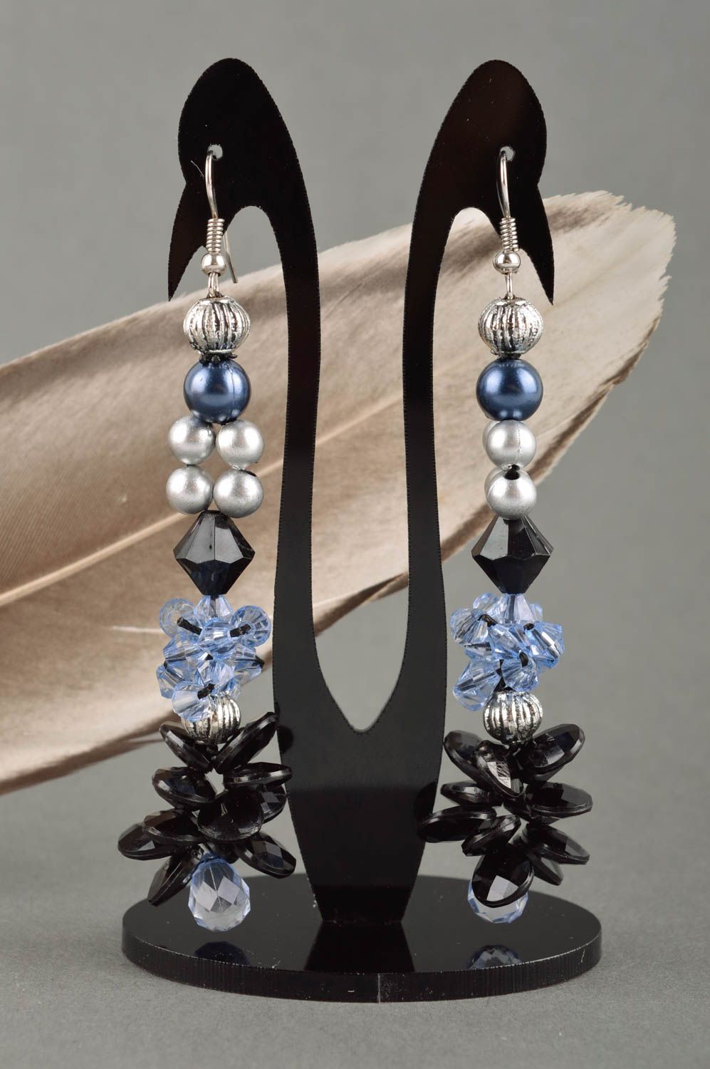 Juwelier Modeschmuck handgemachte Ohrringe Künstler Mode Schmuck für Frauen foto 1