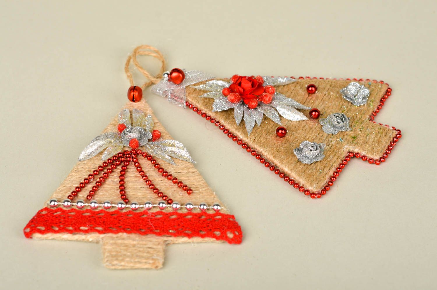 Decoraciones navideñas hechas a mano elementos decorativos regalo original foto 2