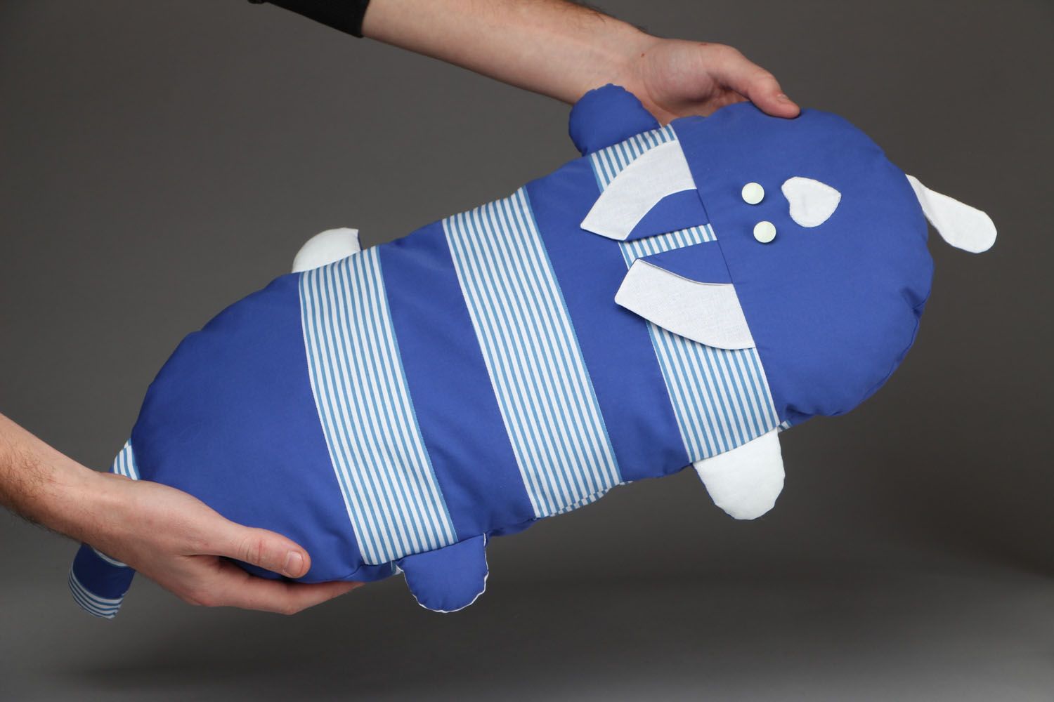 Подушка-игрушка синий кот фото 4