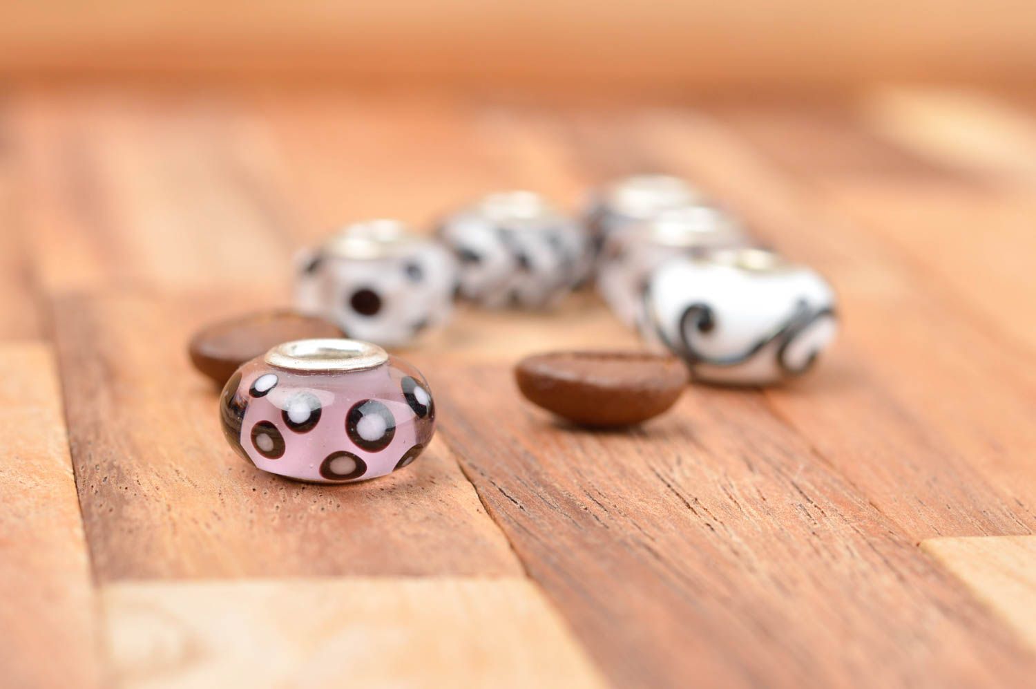 Stylish handmade fittings designer unusual accessories glass lovely bead photo 1