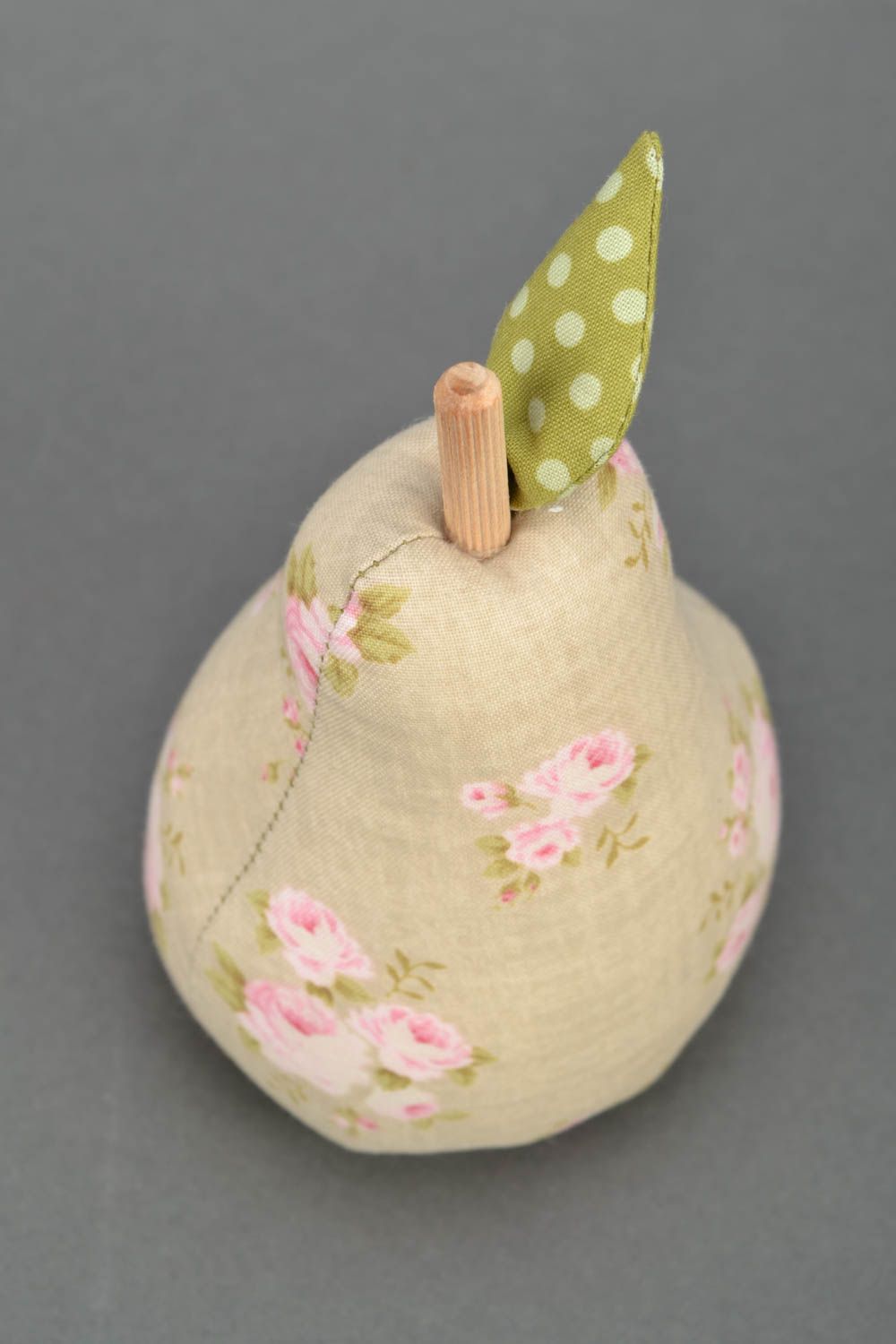 Decorative soft toy for home Pear photo 4