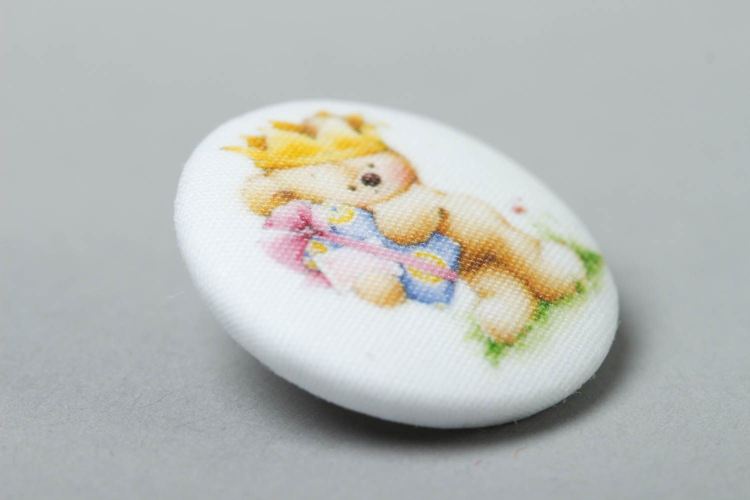 Stylish handmade plastic button needlework accessories fabric button gift ideas photo 2
