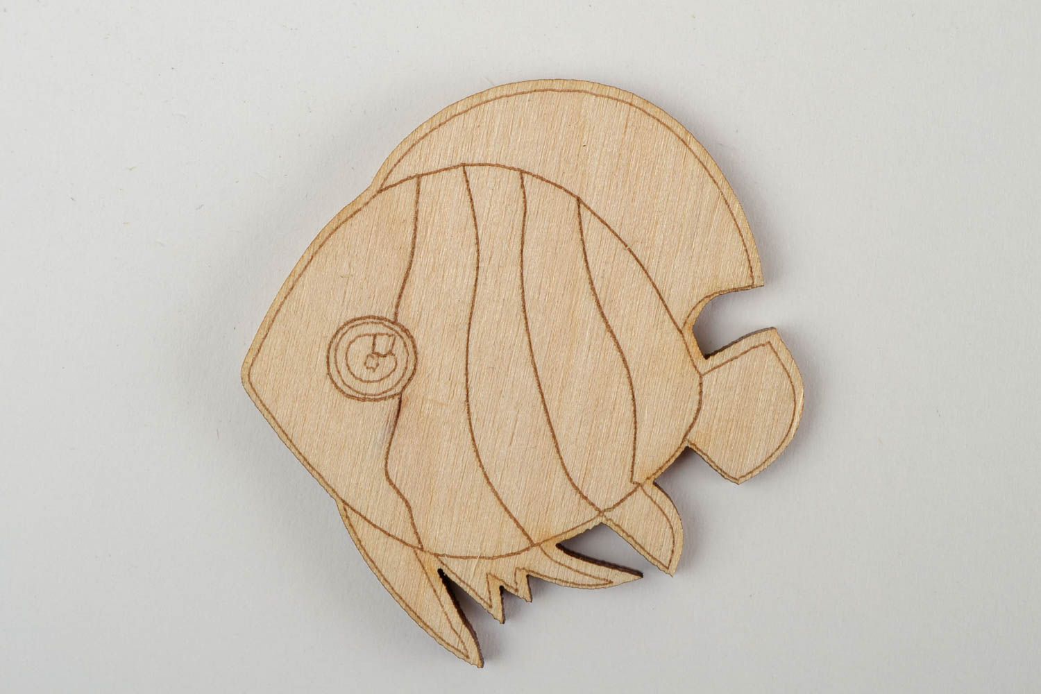 Rohling zum Bemalen handmade Miniatur bemalen stilvoll Fisch Figur ungewöhnlich foto 3