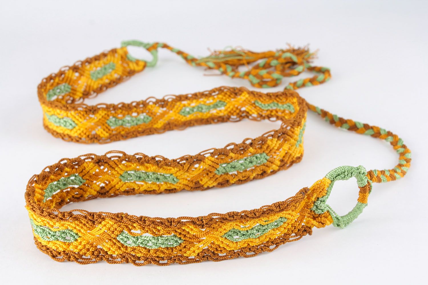 Handmade woven belt photo 3