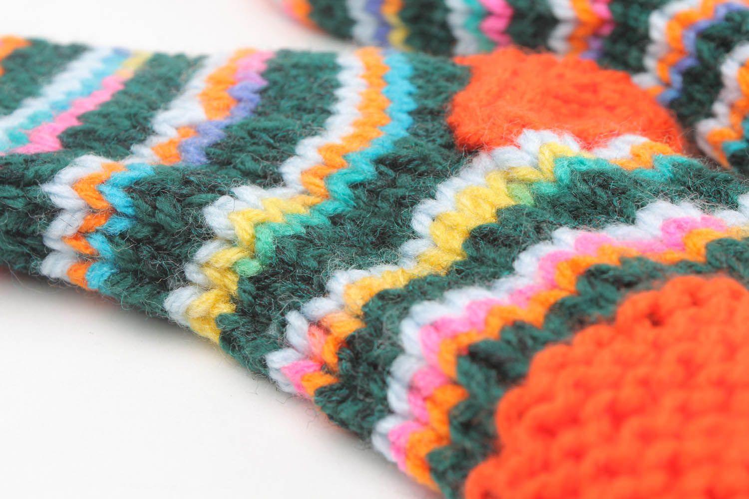 Chaussettes faites main tricotées en laine 
 photo 3