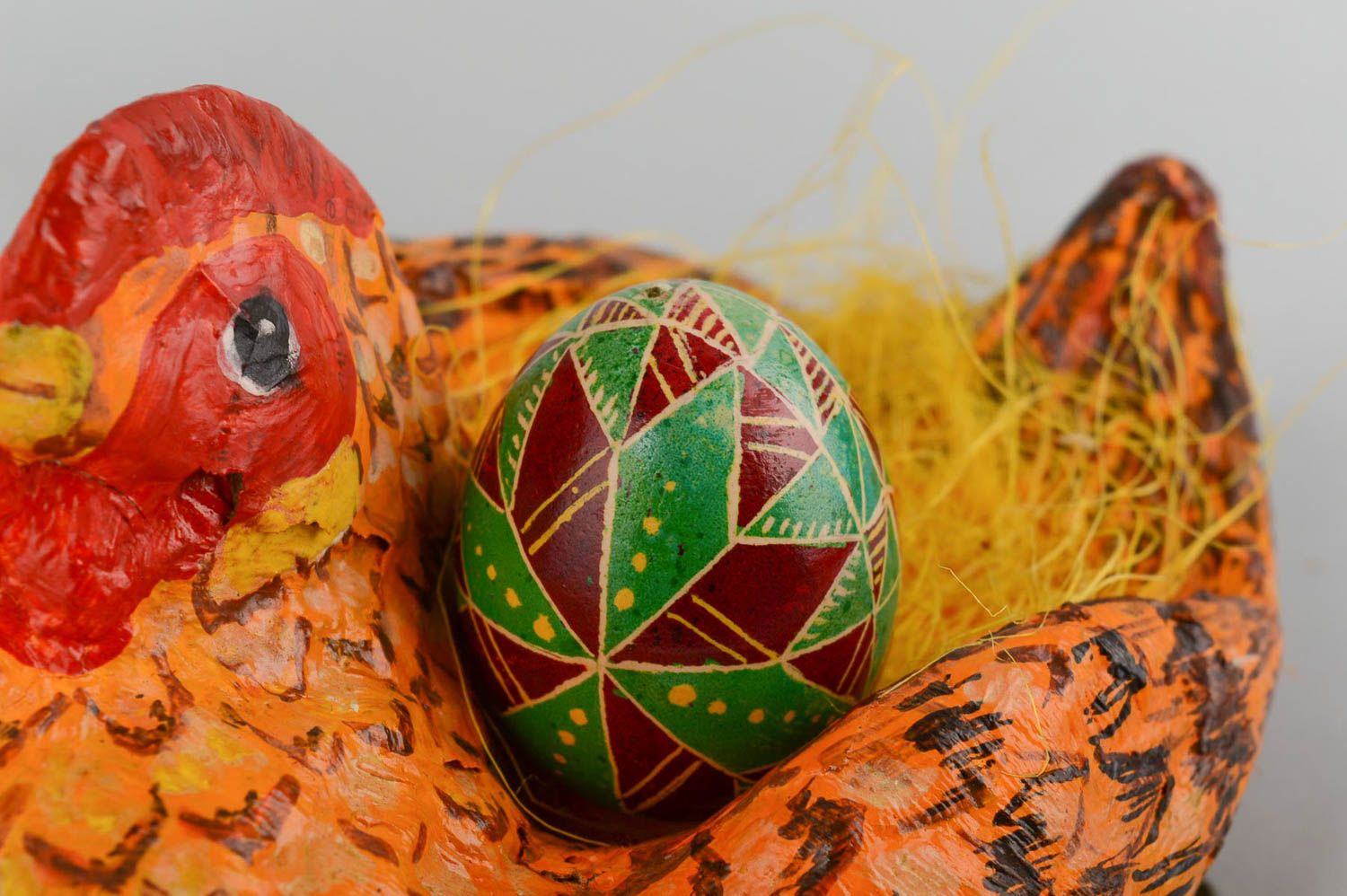 Пасхальное яйцо ручной работы расписное домашний декор украшения к Пасхе фото 1