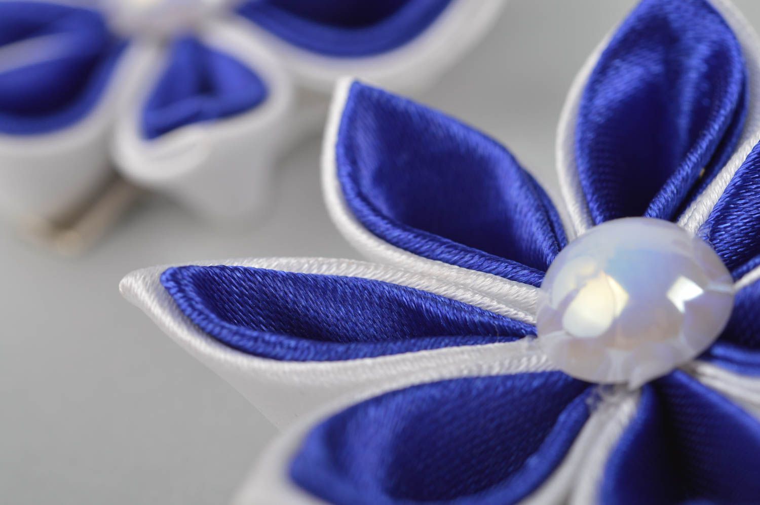 Handmade accessory flower hair clip designer hair clip gift ideas set of 2 items photo 3